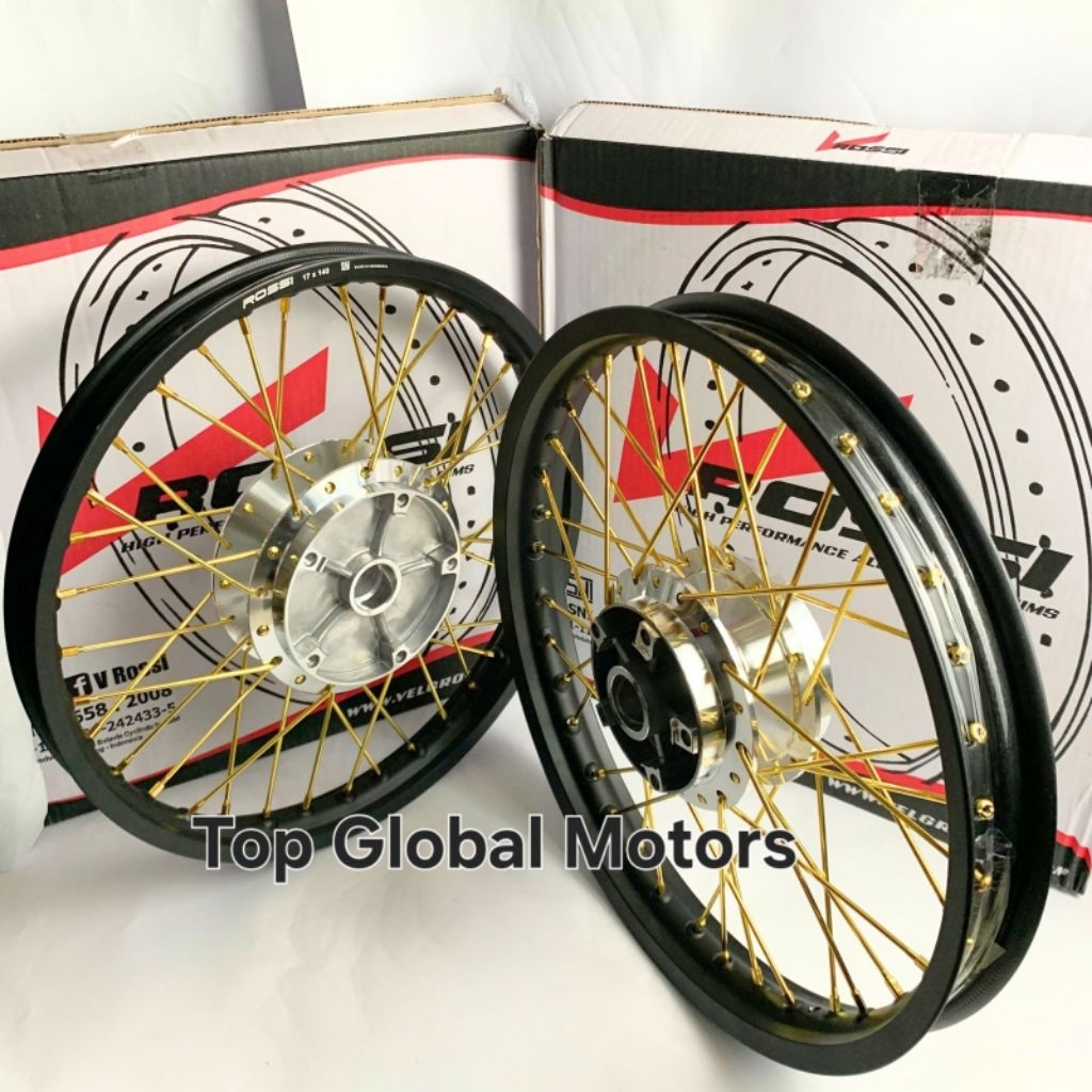 VELG MX KING RING 17 SEPASANG DEPAN BELAKANG VROSSI ORIGINAL