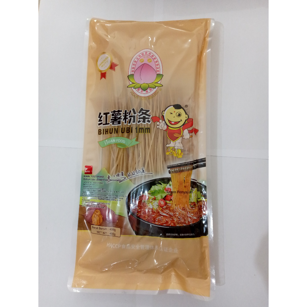 

Xian Tou Brand Japchae 400gr / Bihun Ubi Kecil dan Pipih