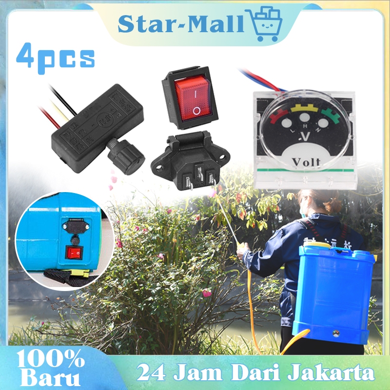 4Pcs Sparepart Sprayer Voltmeter Sprayer Elektrik Nderdil Sprayer Elektrik