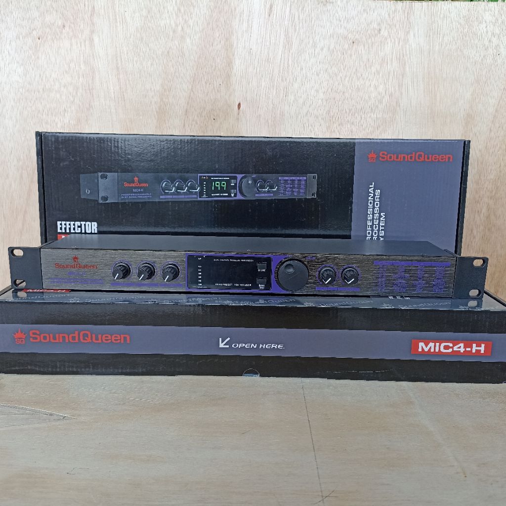 Effect mic Soundqueen MIC4-B MIC4-H / Efek vokal soundqueen efek mic alesis Microverb4 effec vocal a