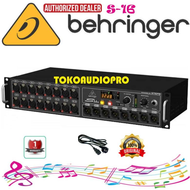 Behringer S16 Snake Cable Digital 16-Channel S-16