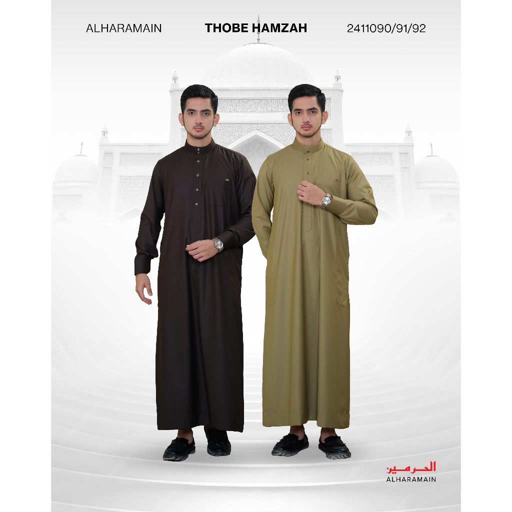 BEST SALE AL HARAMAIN SERIES SEMI WOL THOBE HAMZAH JUBAH / GAMIS PRIA REMAJA & DEWASA