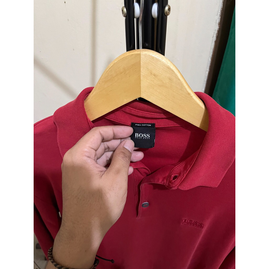 kaos kerah hugo boss original