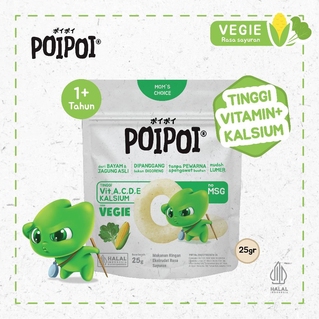 

POIPOI VEGIE JAGUNG & BAYAM 25G