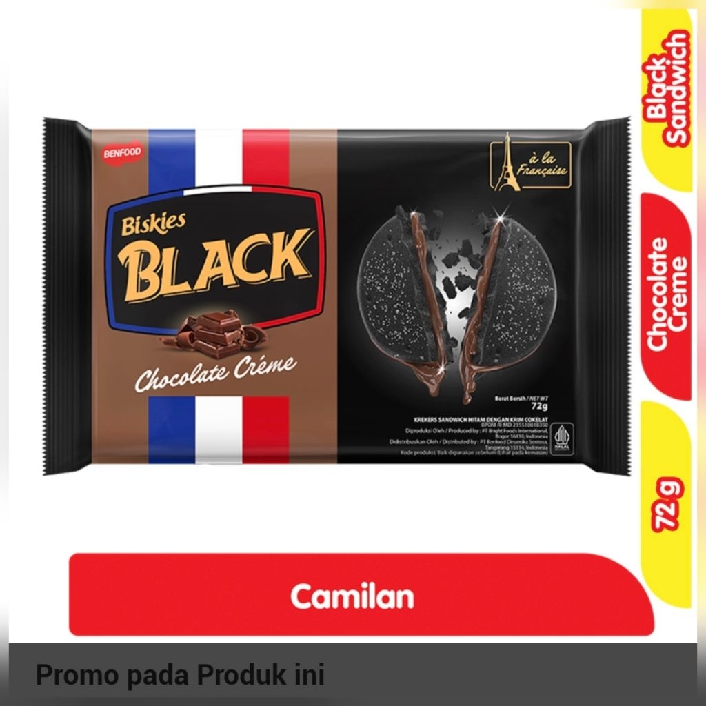 

HARGA PROMO: Biskies Black Biskuit 72 gram