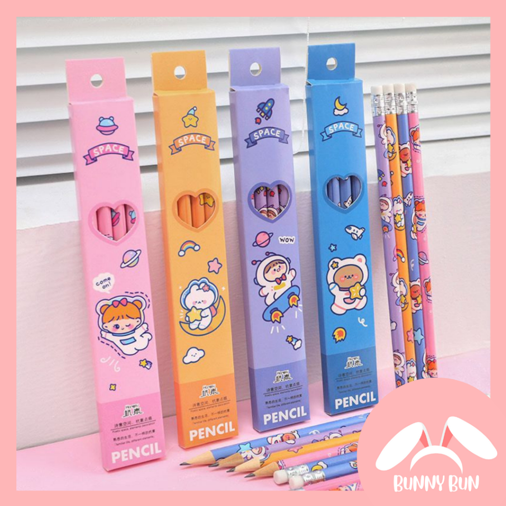 

/ Set Pensil Tulis Isi 6 Kartun Lucu, Wooden Pencil, Alat Tulis