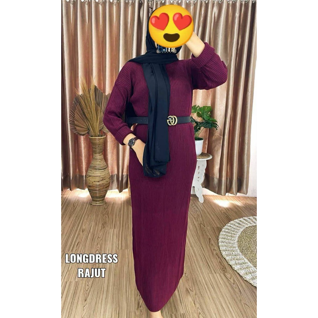 Rajut Dress / Boxy Dress / Longdress Rajut / Rajut Gamis / Boxy Dress Rajut / Gamis Rajut / Daster R