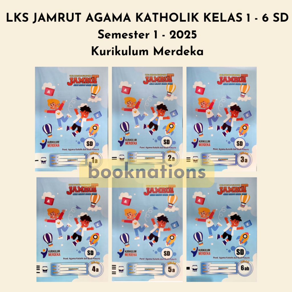 LKS JAMRUT AGAMA KATOLIK Kelas 1 2 3 4 5 6 SD Kurikulum Merdeka Semester 1 dan 2