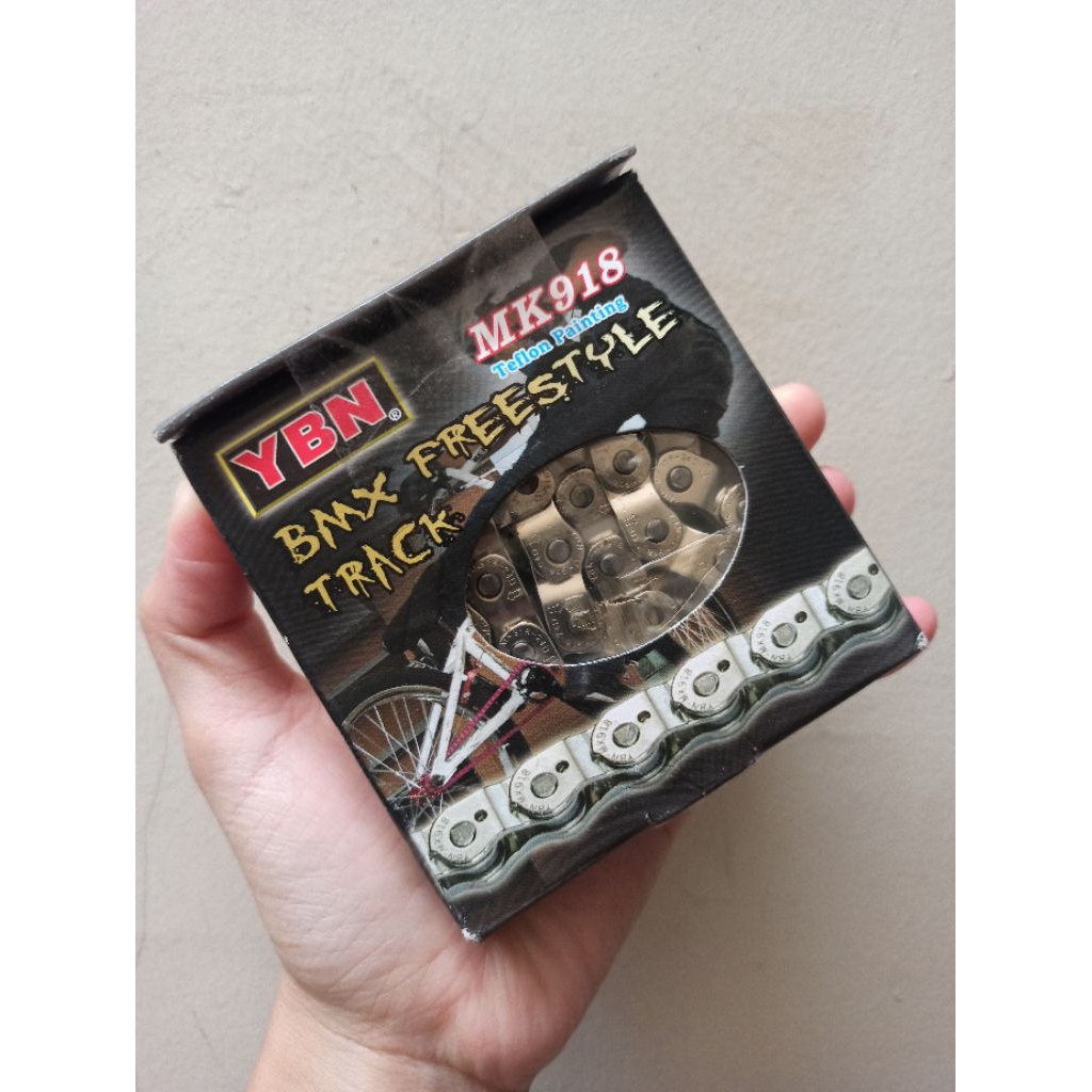 Chain / Rantai Sepeda YBN - BMX Freestyle Track (MK918) Silver