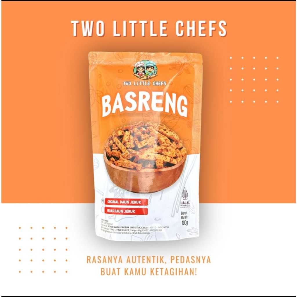 

Basreng Two Little Chefs – Cemilan Kekinian Gurih Pedas | Rasa Original & Pedas Daun Jeruk