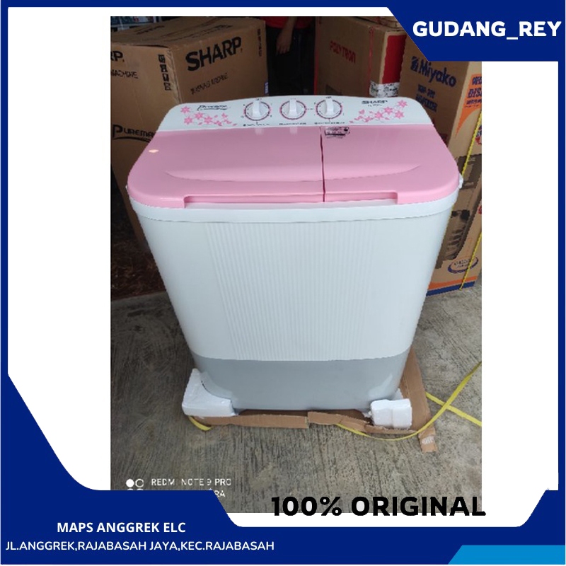 MESIN CUCI SHARP 2 TABUNG 7 KG 70MW / MESIN CUCI SHARP 2 TABUNG