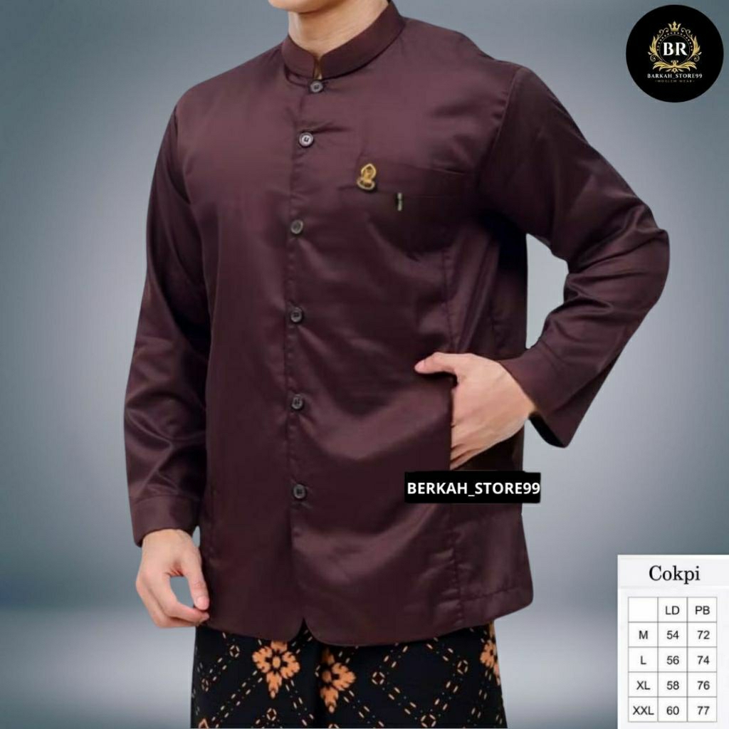 New Deals Baju Koko Haibah Model Ammu Original Premium Semi Jas Model Trompah Exclusive Premium