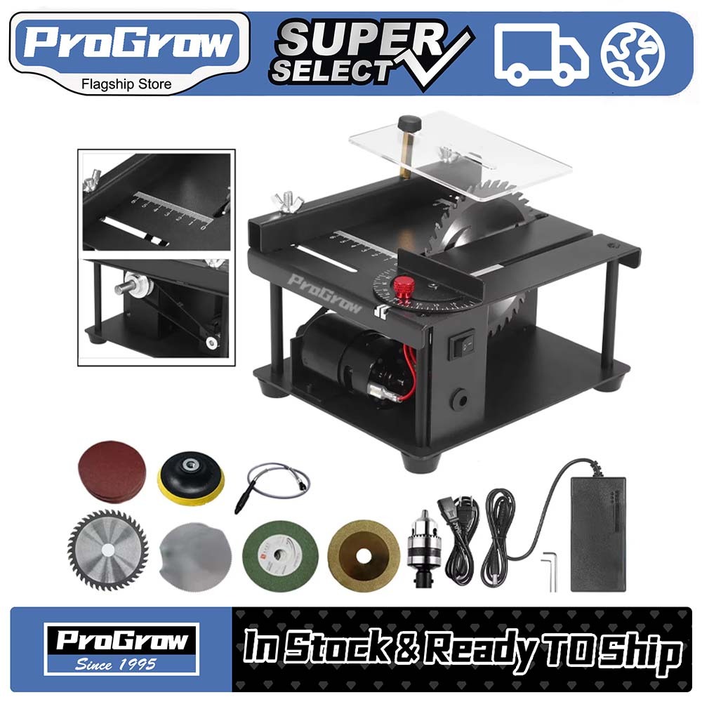 Gergaji Meja Mini Multifungsi – Mesin Pemotong Kayu & Akrilik dengan Speed Control