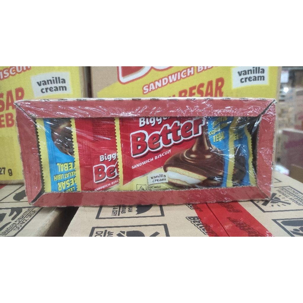 

ROMA SANDWICH BETTER COKLAT VANILA 27 g ( 1 BOX @10)