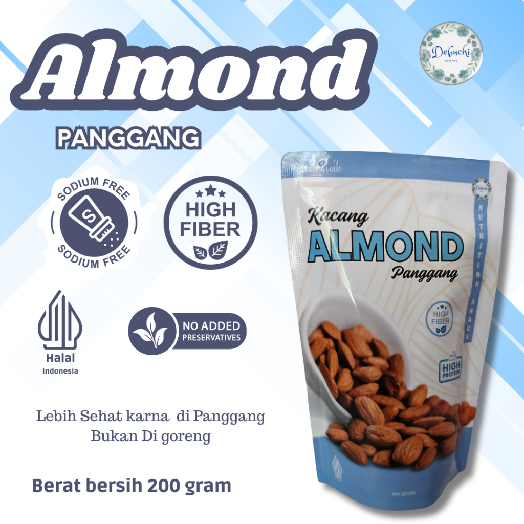 

Almond Panggang Camilan sehat