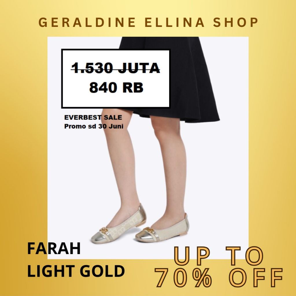 Sepatu flat everbest Wanita perempuan cewe cewek EVERBEST ORIGINAL 100% SERI FARAH