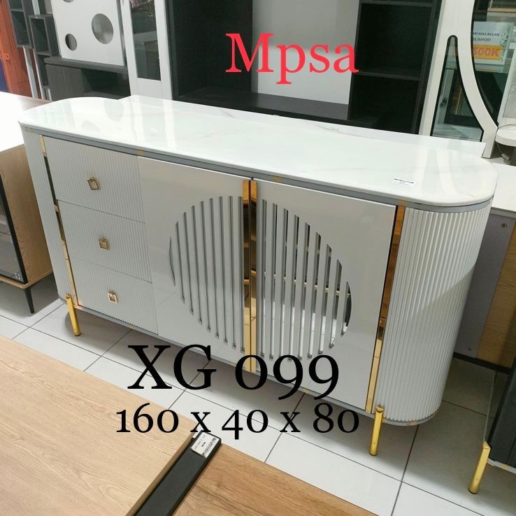 Buffet Pendek Meja TV Lemari Hias Kabinet XG099 Minimalis Khusus Palembang