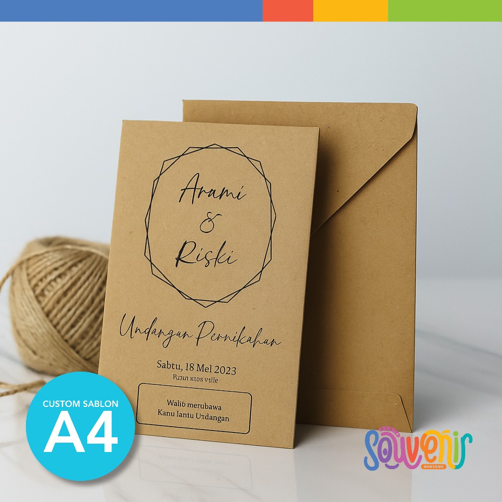 

Custom Sablon Amplop A4 Amplop Vintage Kraft 150 gr Free Design | Uk. 31x22 cm