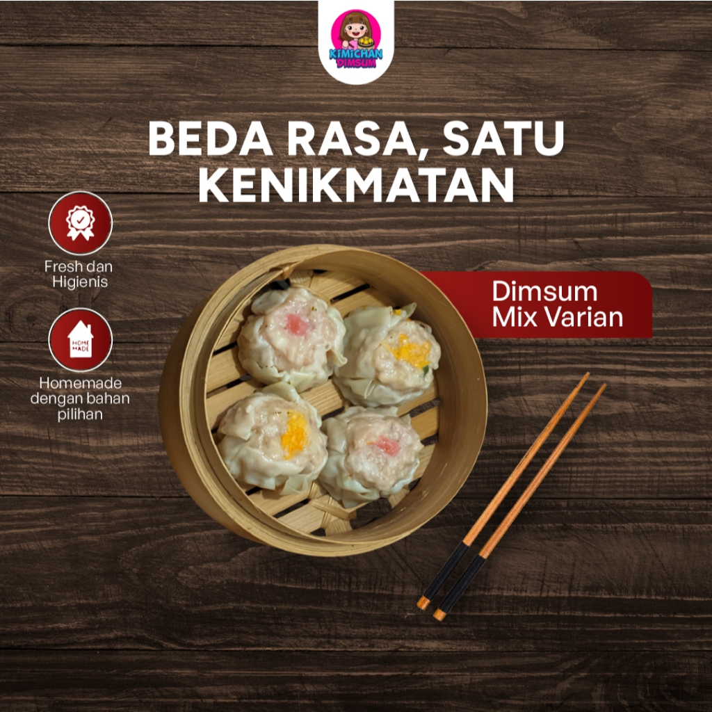 

Dimsum Ayam Frozen Food Makanan Beku Mix 5 Varian Isi 10pcs by Kimichan Dimsum