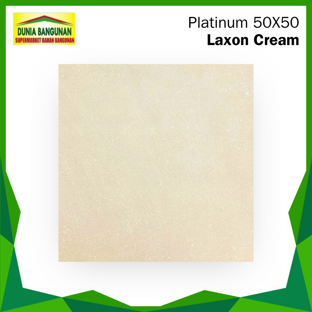 Keramik 50x50 Platinum Laxon Cream Keramik Lantai Anti Slip Kamar Mandi