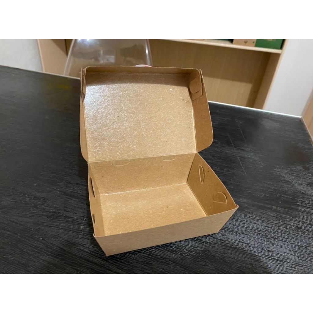 Paper Lunch Box Size S Kertas Kemasan Makanan Laminasi Lembaran Murah Untuk Makan Take Away Box Dims