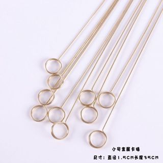 

SUPPLY FLORIST-5PCS GOLD STICK CARD STICK BUNGA BENTUK LOVE ATAU BULAT UNTUK HAND BOUQUET BUNGA FLORIST - AF033