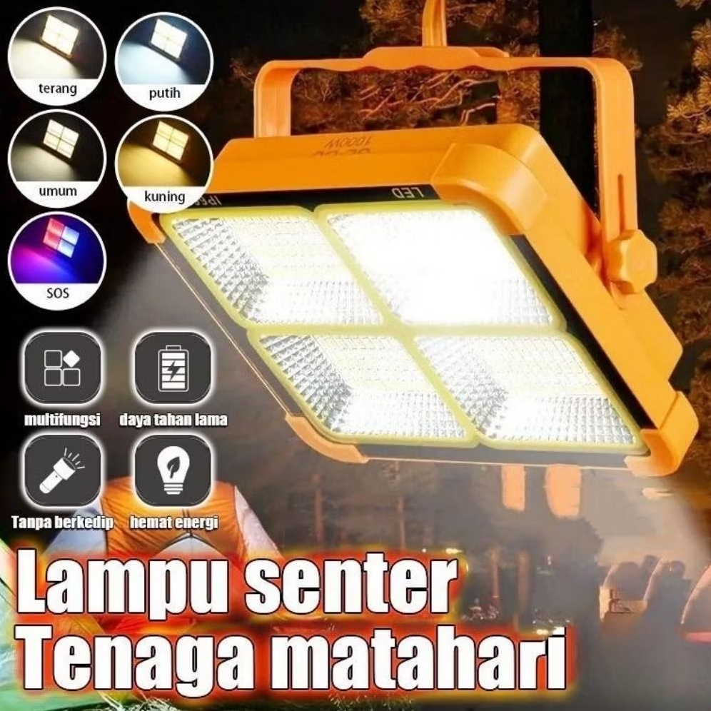 Lampu senter tenaga matahari energi surya panel