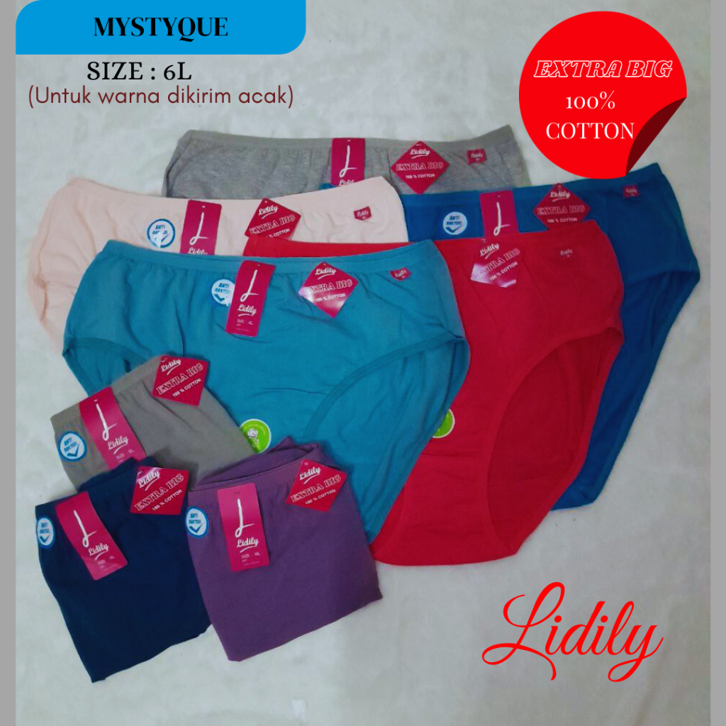 LYDYLY Jumbo/ Celana Dalam Wanita jumbo/ Celana Dalam Wanita Katun Adem
