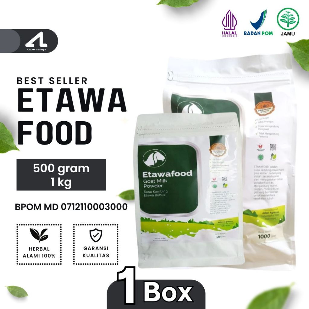 

Etawafood Goat Milk Powder Etawafood Susu Bubuk Etawa Premium Quality 1Kg Rendah Gula