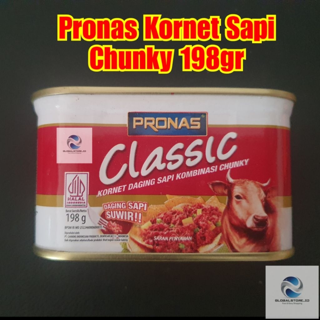 

Pronas Kornet Sapi dengan Daging Suwir 198 g (Chunky)