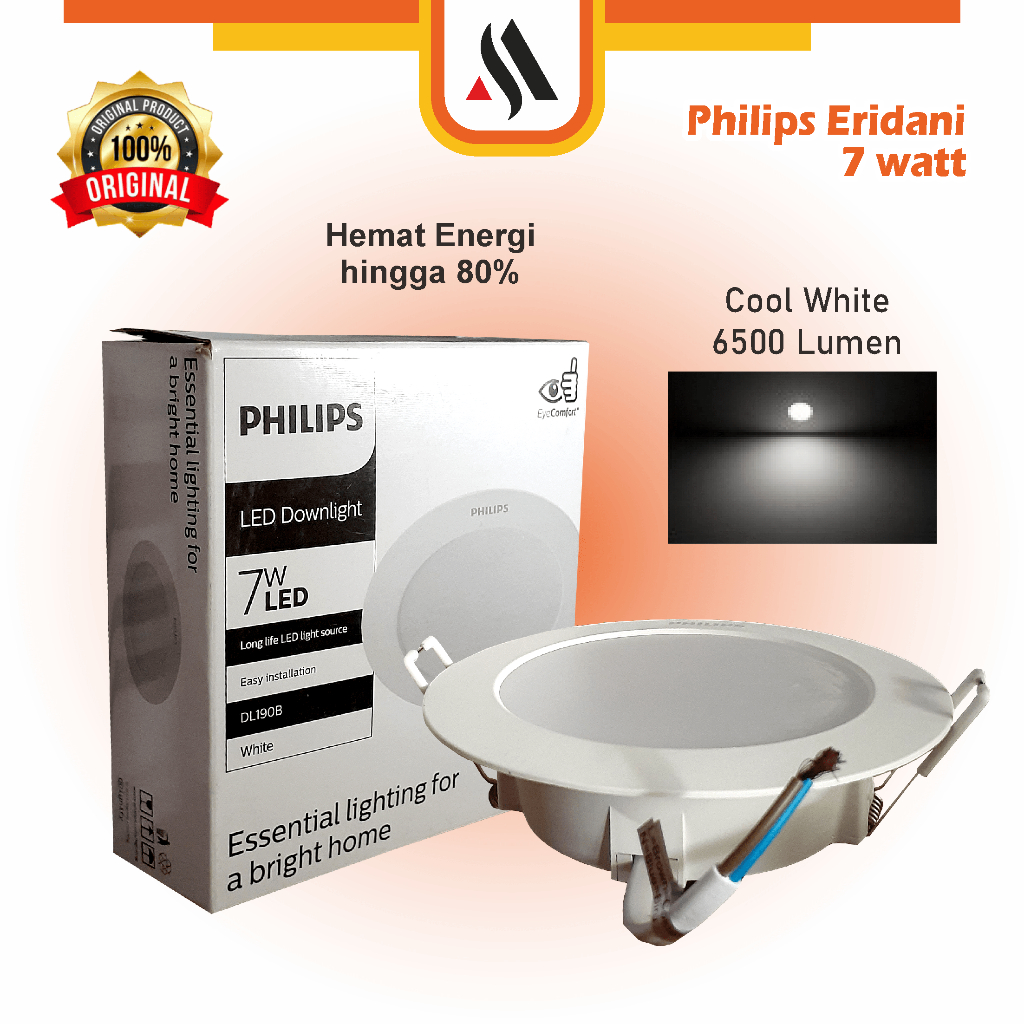 philips downlight meson 7w 7 watt | Lampu Downlight Eridani Philips LED 7watt 7w