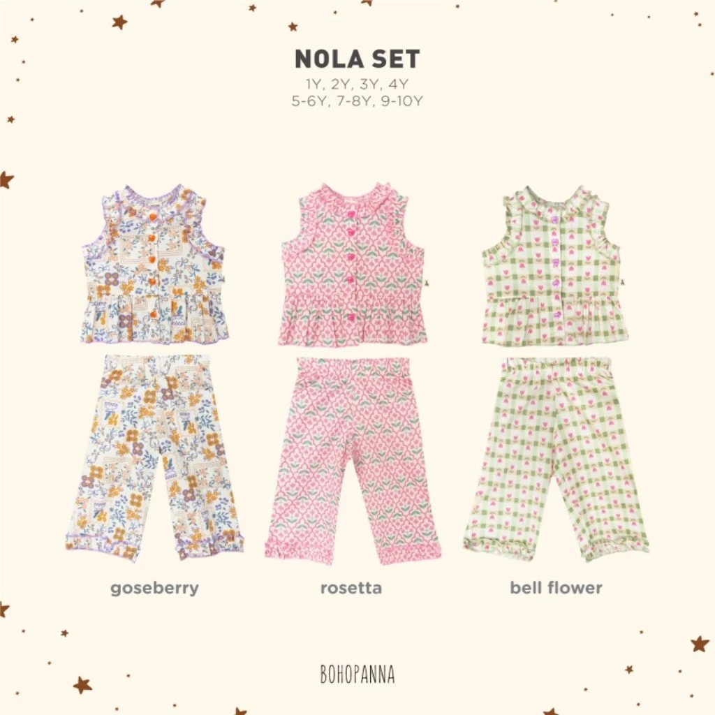 Bohopanna Nola Set - Setelan Anak Perempuan