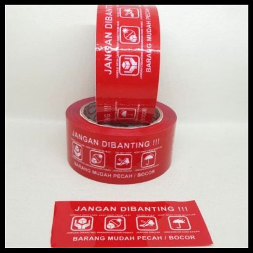 

LAKBAN FRAGILE MERAH 100 YARD JANGAN DIBANTING 48 45 MM 2" 100Y