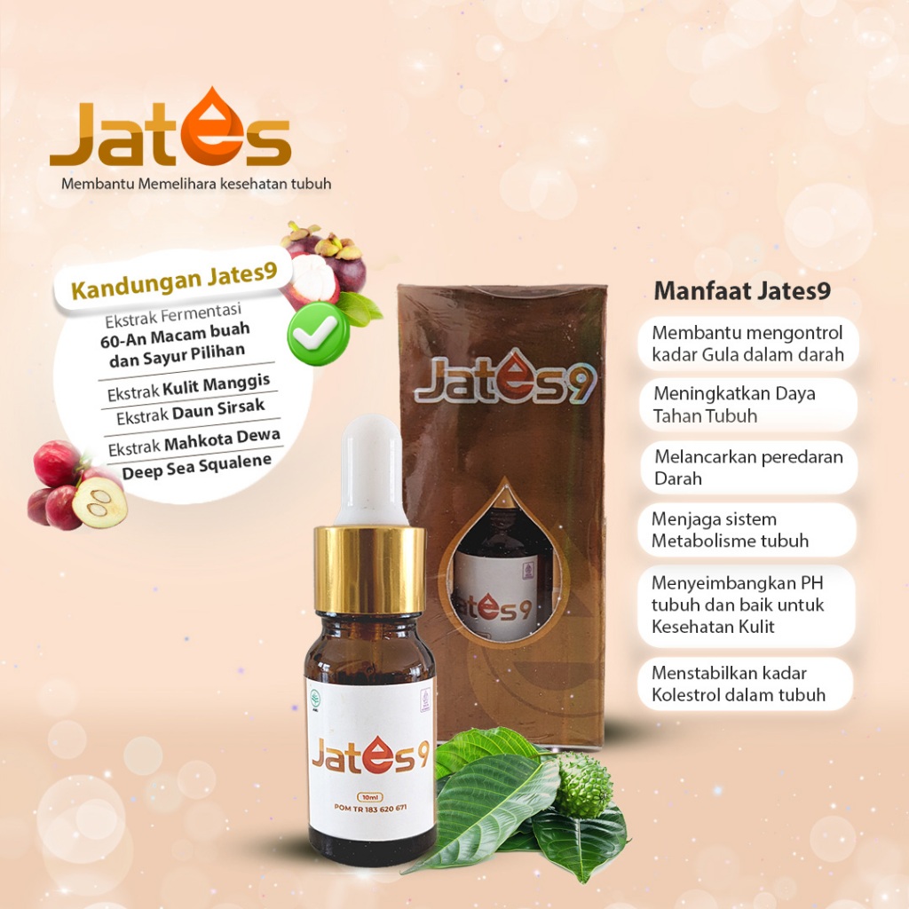 JATES 9 • Suplemen Herbal untuk Diabetes membantu mengontrol Gula Darah & Meningkatkan Daya Tahan tu