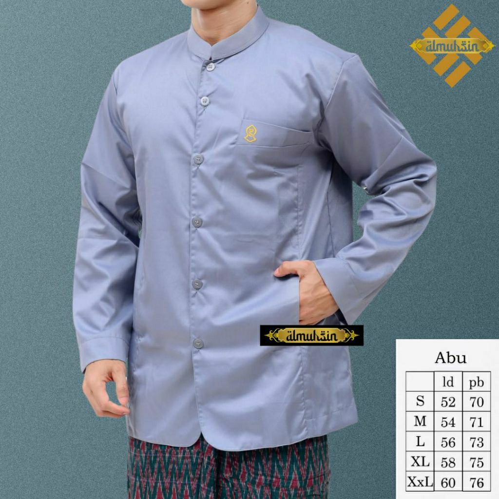 ORIGINAL BAJU KOKO LENGAN PANJANG JASCO EXCLUSIV BAJU MUSLIM PRIA KOKO POLOS SEMI JAS MODERN