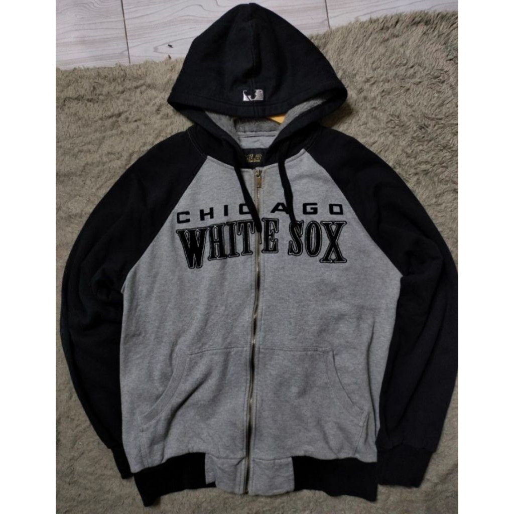 Hoodie Zipper Vintage MLB WHITE SOX
