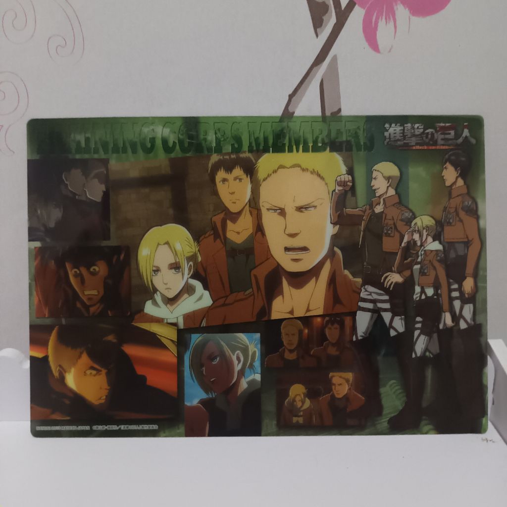 [Attack on Titan] Trio marley Annie Reiner Bertholt clear poster