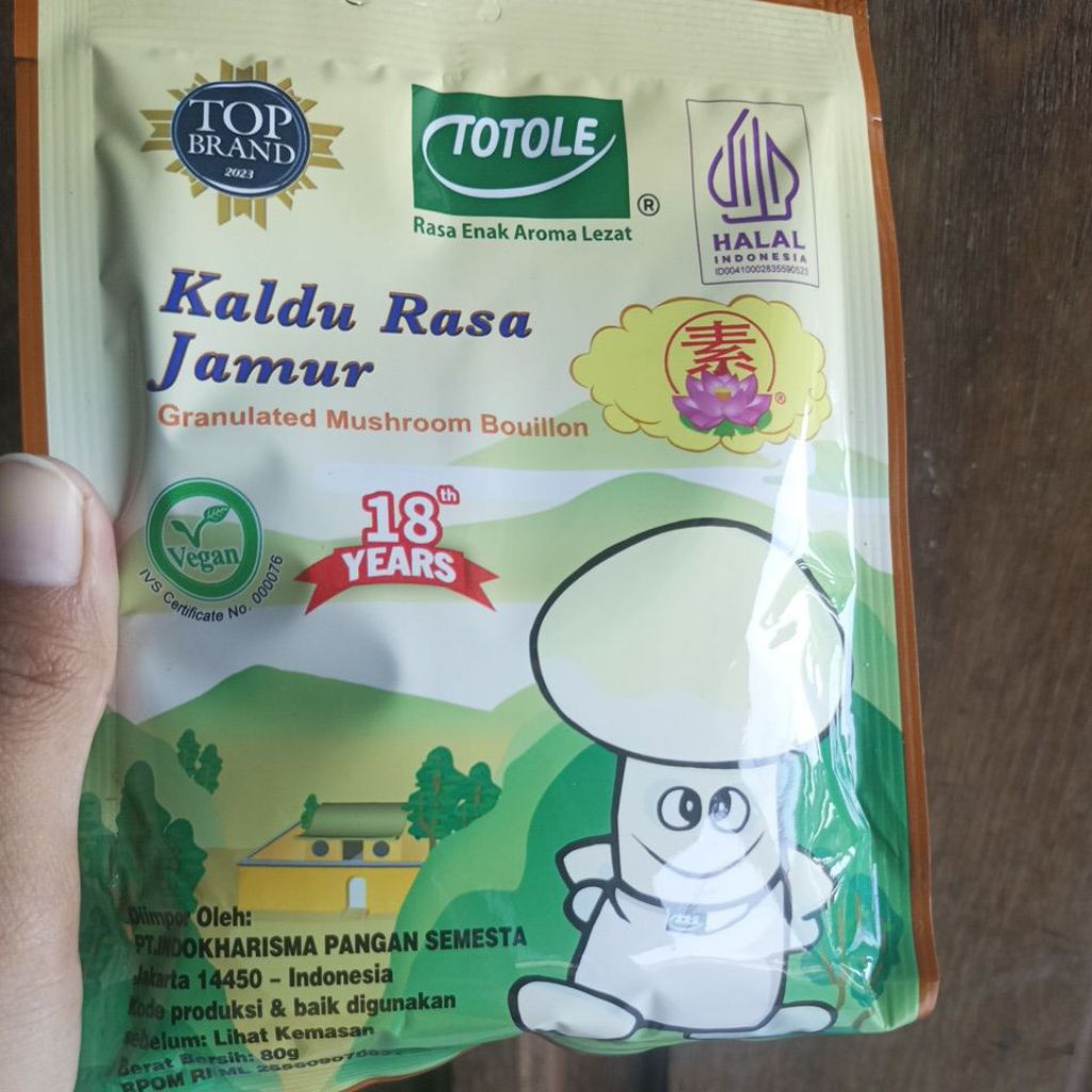 

Totole kaldu rasa jamur 80gr