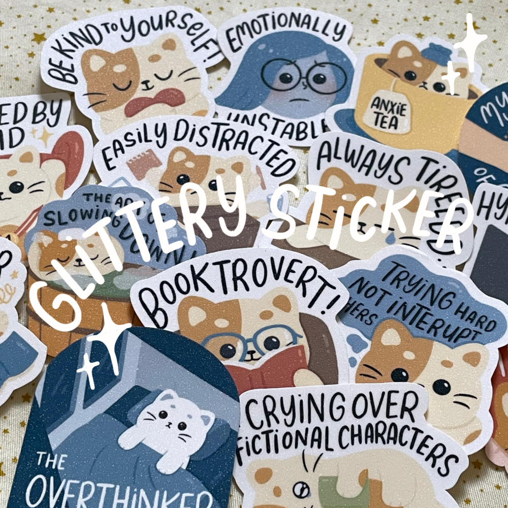 

SEMULA STUDIO Glittery Sticker Die Cut / Stiker Satuan Glitter