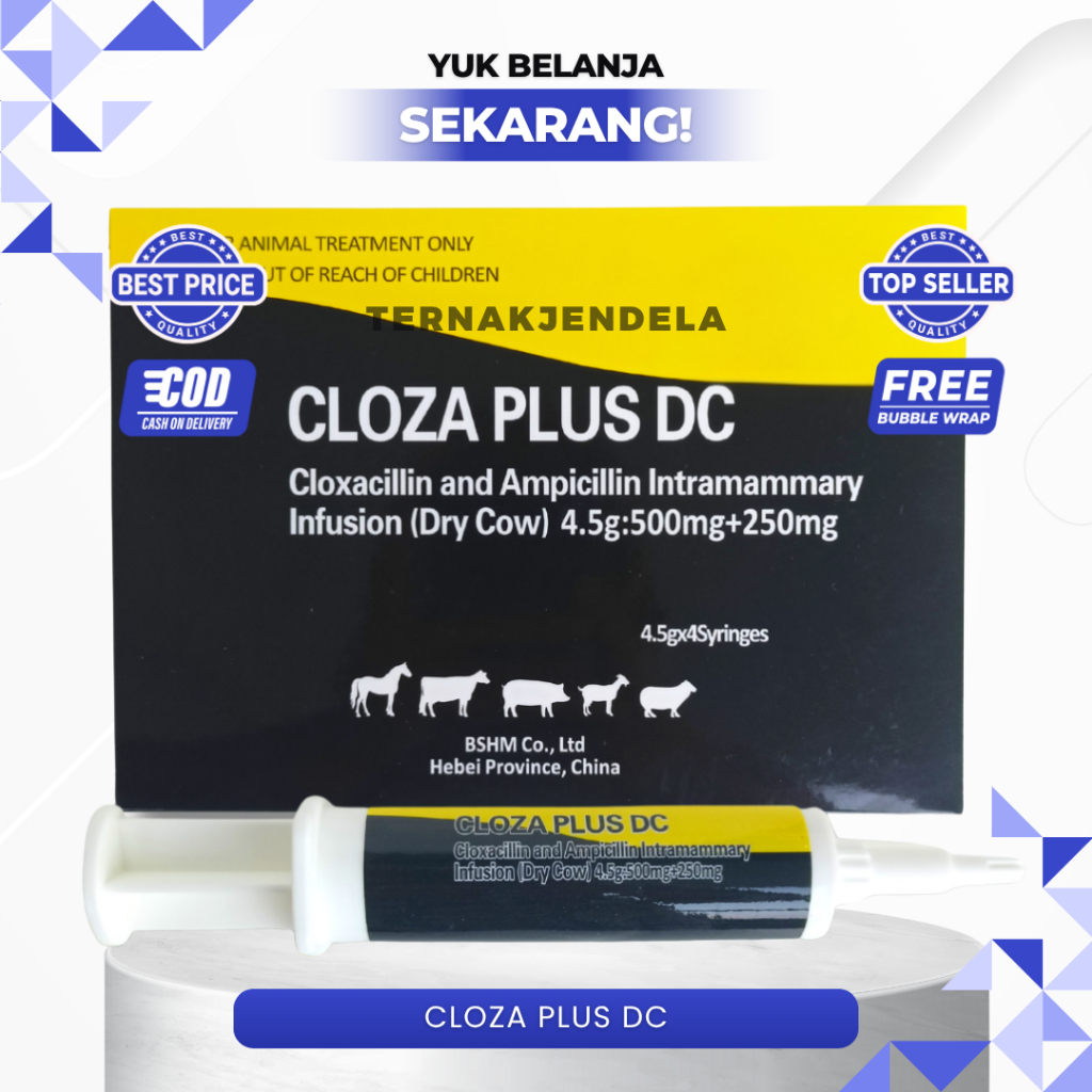 Cloza Plus DC - Obat Kering Sapi Masa Kering Cloxa Ben Dry Cow - Depolac