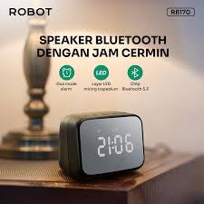 SPEAKER ROBOT RB170 - Speaker Bluetooth dengan Jam Cermin LED