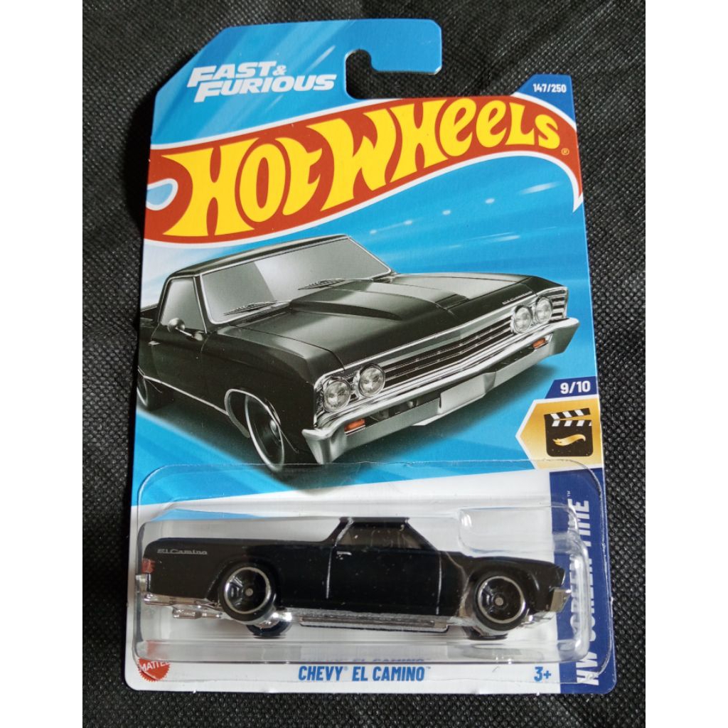 HOT WHEELS FAST FURIOUS CHEVY EL CAMINO HITAM