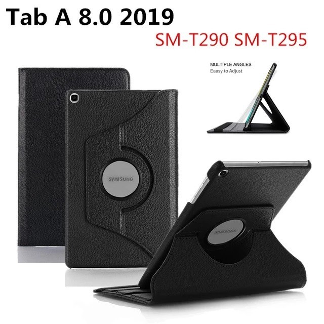 FLIP COVER SARUNG TAB A8 2019 T295 T290 - ROTARY CASE SAMSUNG T295 T290 TAB