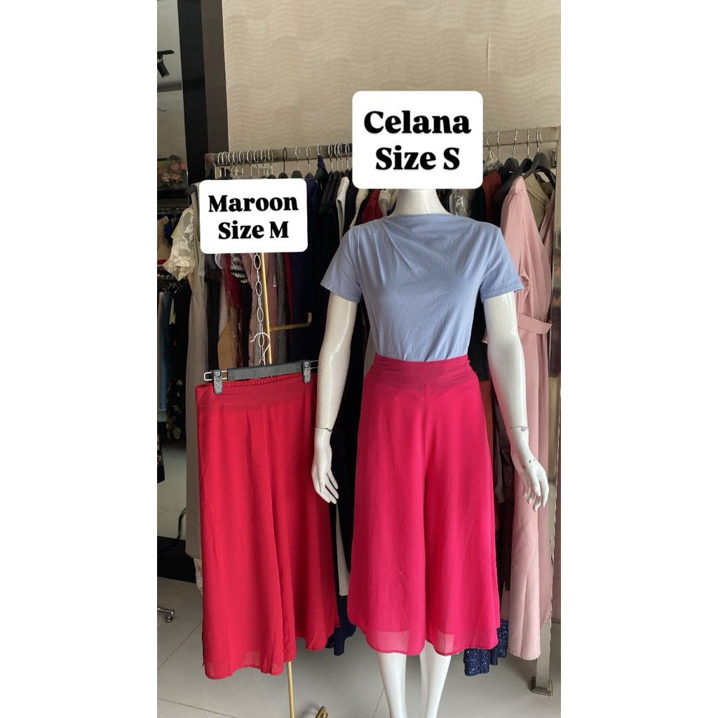 Celana Kulot Chiffon7/8// Celana Kulot wanita
