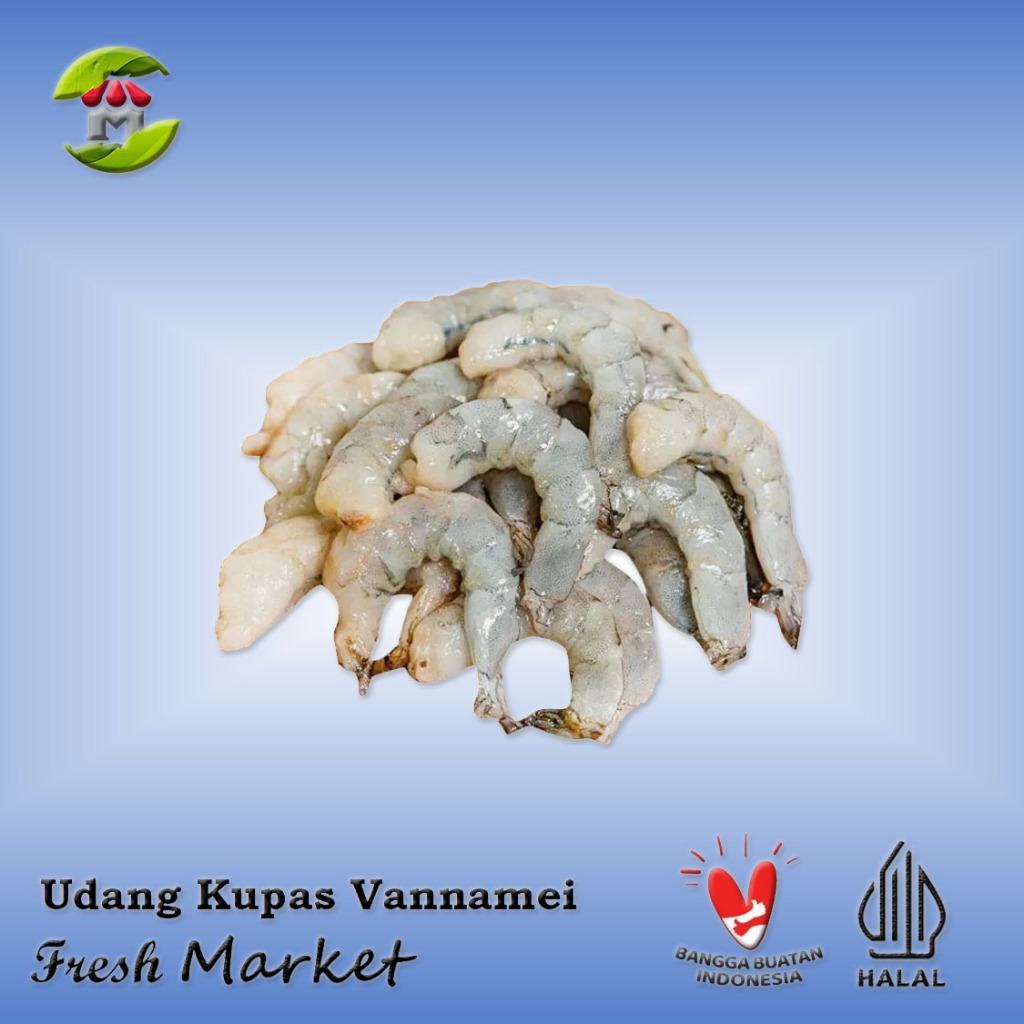

[BOGOR] Udang Kupas Vannamei Frozen Glazing Pack 450gr - 480gr