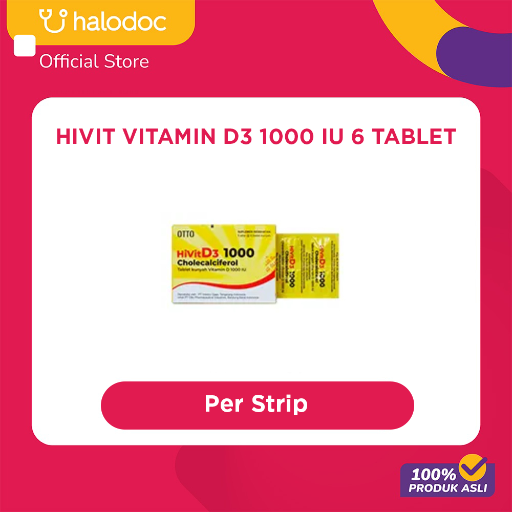 HiVit Vitamin D3 1000 IU 6 Tablet
