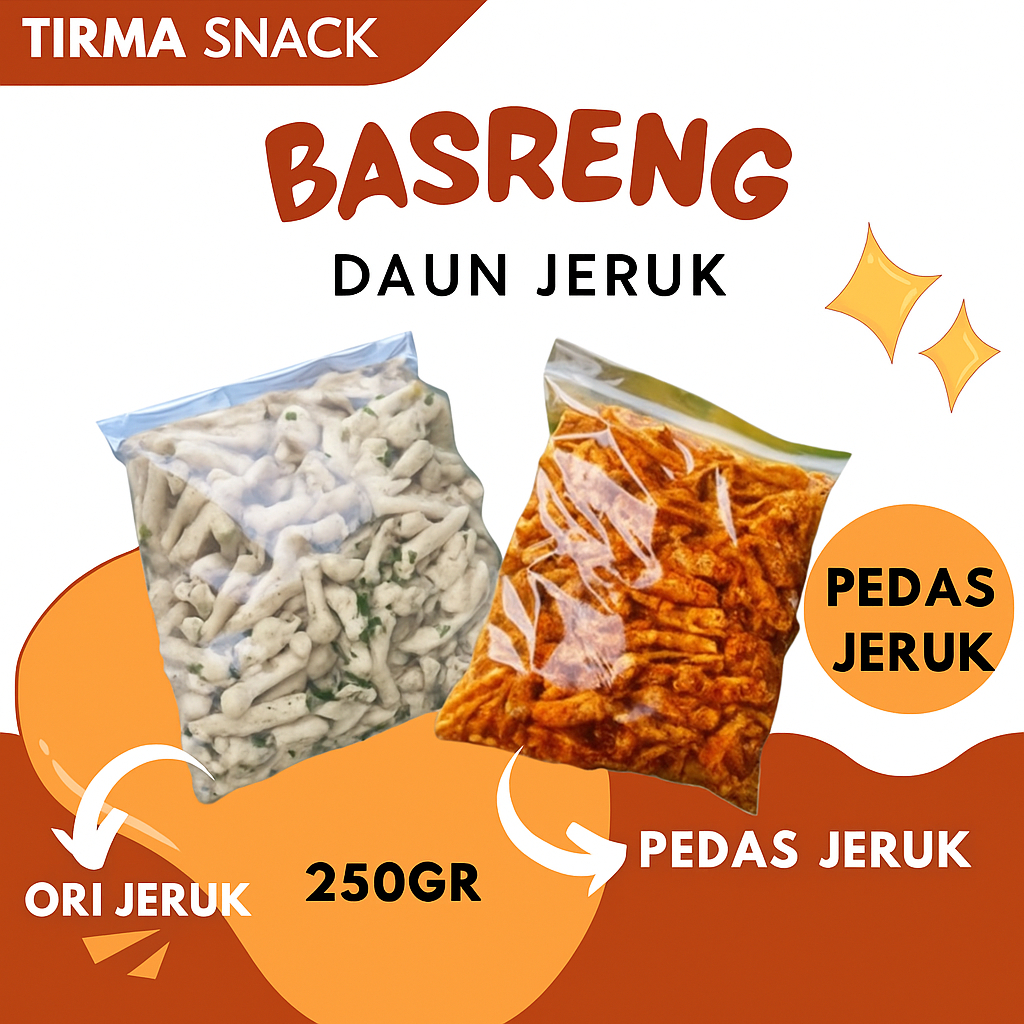 

Snack Basreng Stick Daun Jeruk – Empuk, Krispi & Gurih