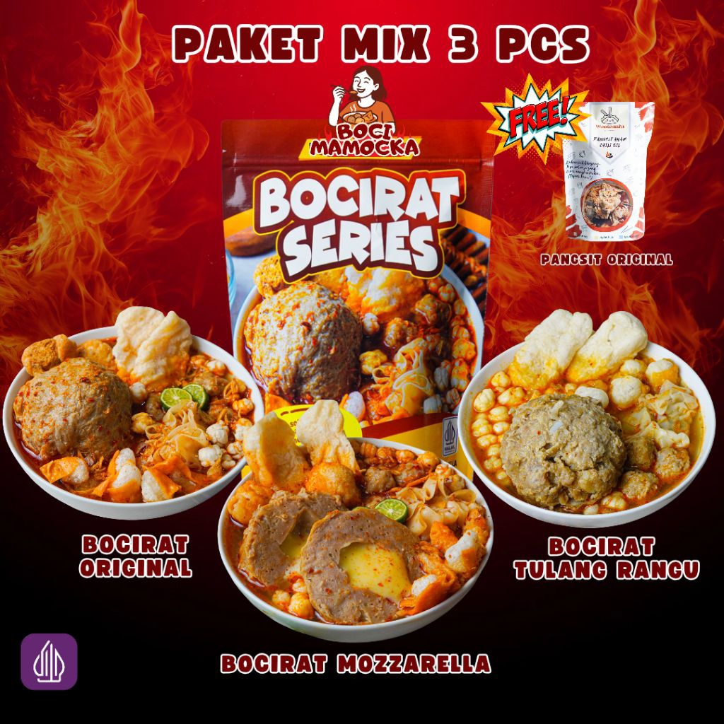 

BOCI MAMOCKA - BUNDLING ISI 3 PCS + 1 FREE (ORIGINAL, MOZZARELLA, TULANG RANGU)