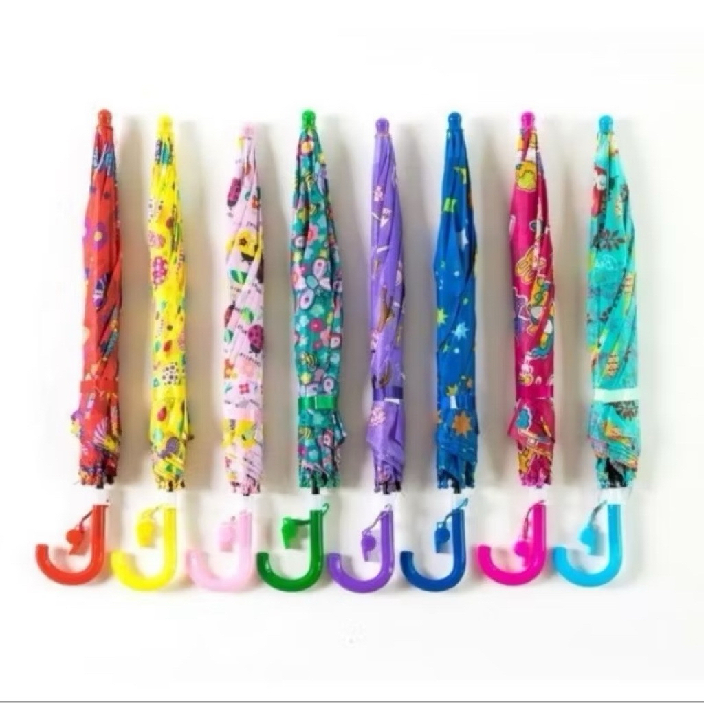 Payung karakter anak / payung anak / payung motif anak / payung anak lucu / payung anak peluit / pay