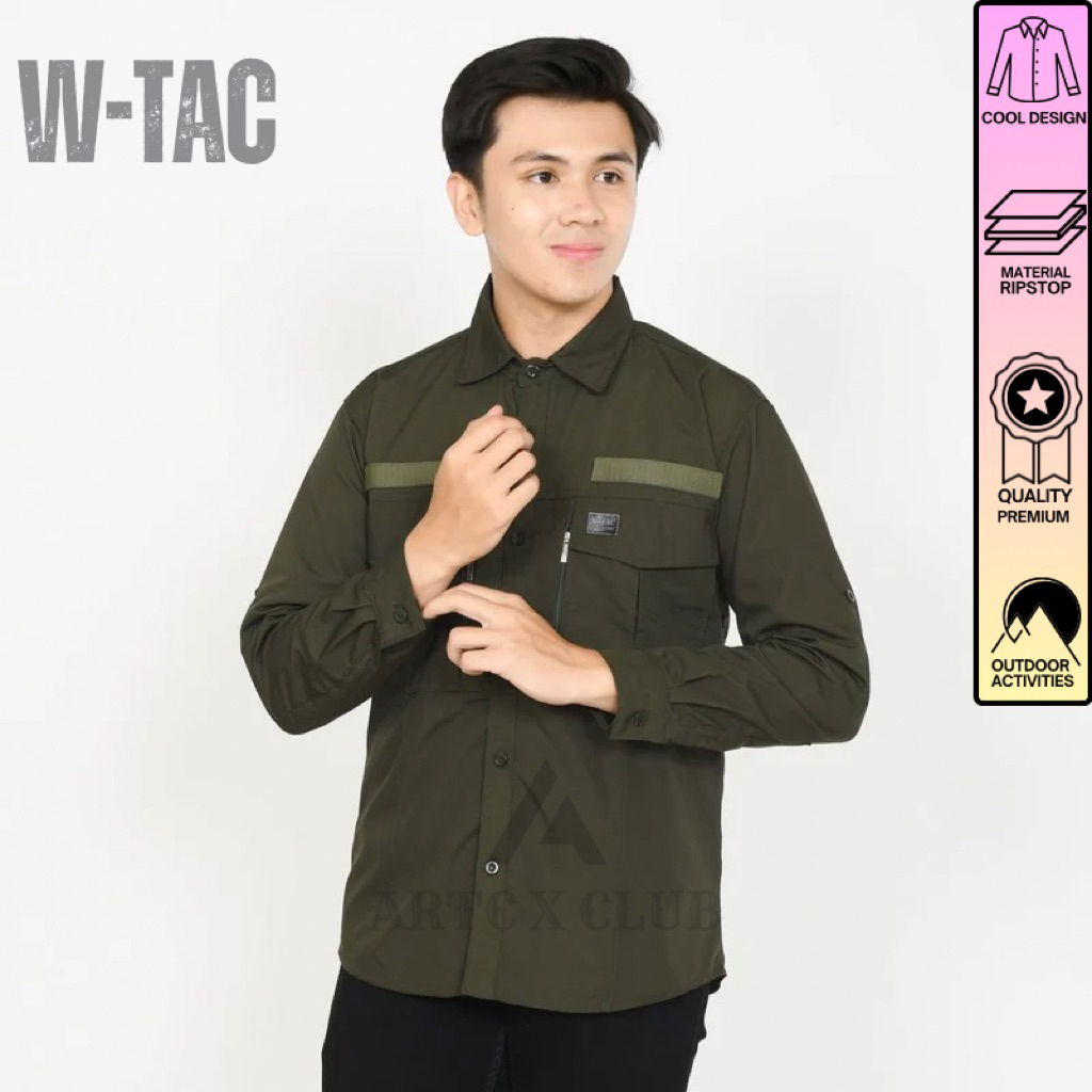 KEMEJA TACTICAL WTAC LENGAN PANJANG / SHIRT OUTDOOR LAPANGAN
